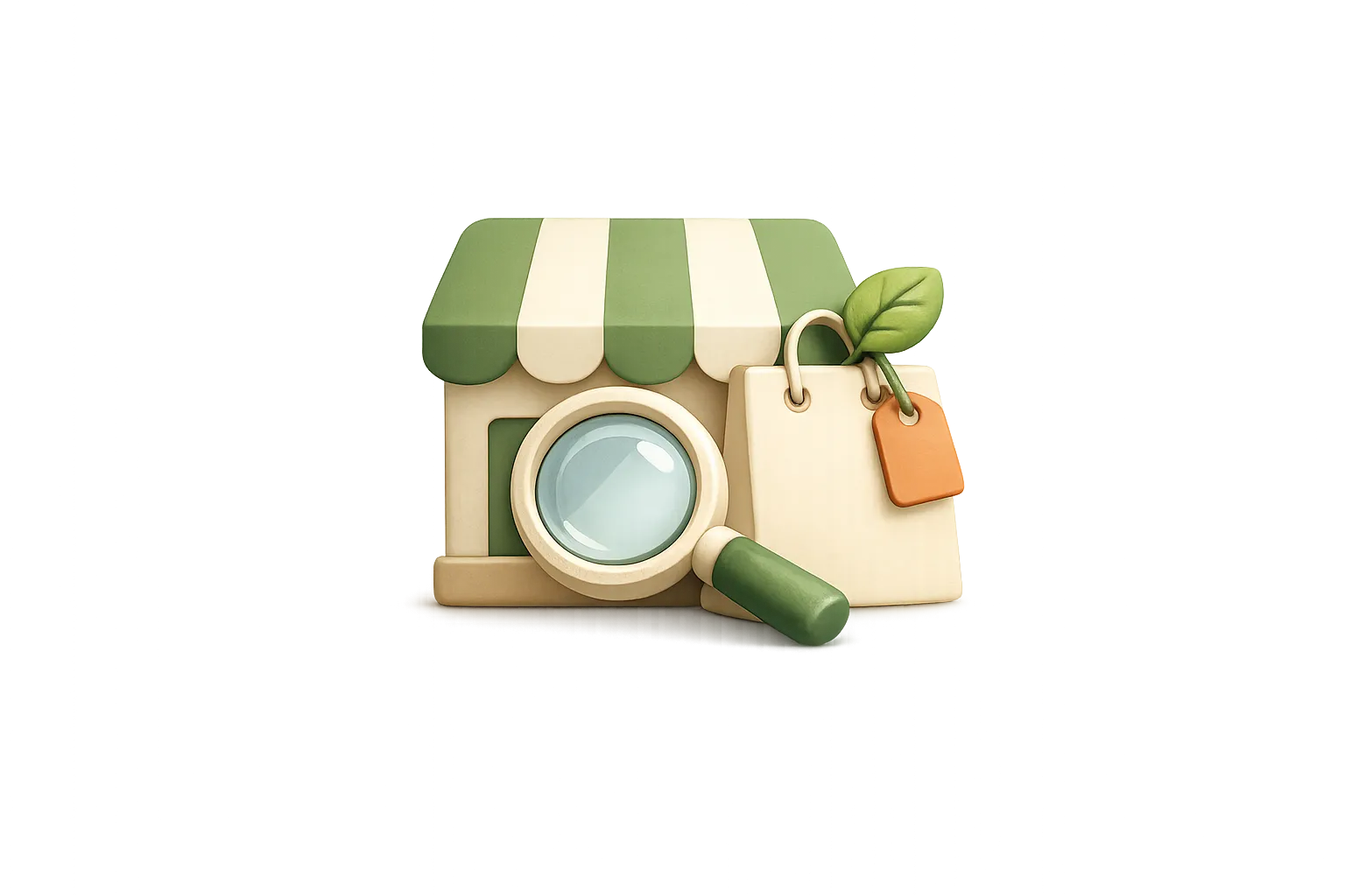 Person browsing eco stores on a laptop